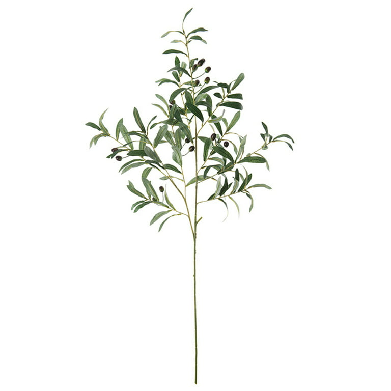 Artificial Flowers Olive Branch Green Plant Tree Home Vase Wedding Table Decor 